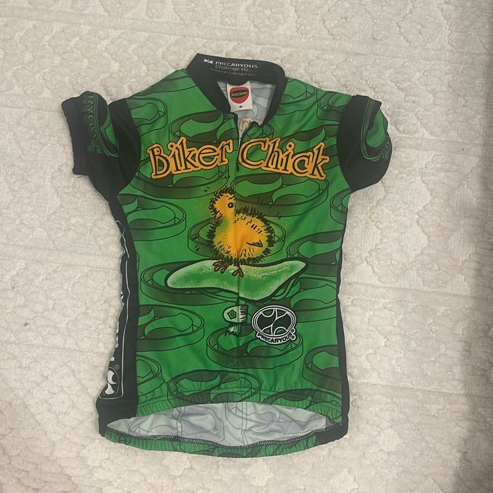 Women's bike jersey.